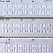 10pairs Of 100pcs/Box Frosted False Nails Artificial Tip, Shape: Long Ladder L