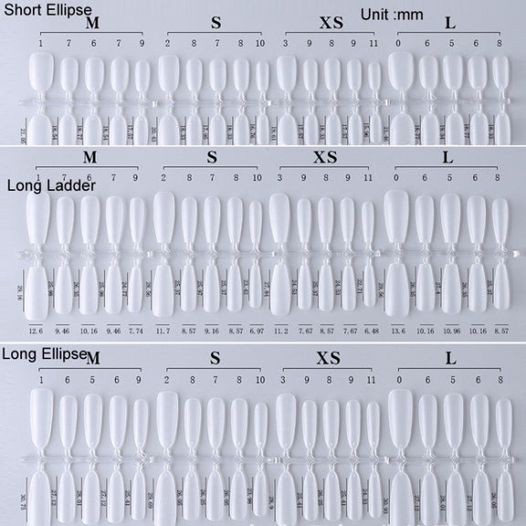 10pairs Of 100pcs/Box Frosted False Nails Artificial Tip, Shape: Ballet Nail S