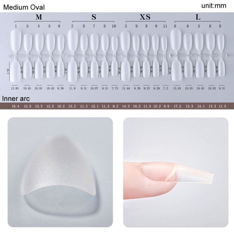 10pairs Of 100pcs/Box Frosted False Nails Artificial Tip, Shape: Short Square Circle L