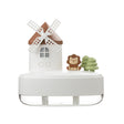 ZAY-H007 LED Light Double Spray Wireless Mini Desktop Windmill Music Humidifier(White) - free shipping - PMC TechLife - Order now!
