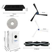 For Ecovacs X2 / X2 Pro Vacuum Cleaner Accessories, Model: Side Brush Black