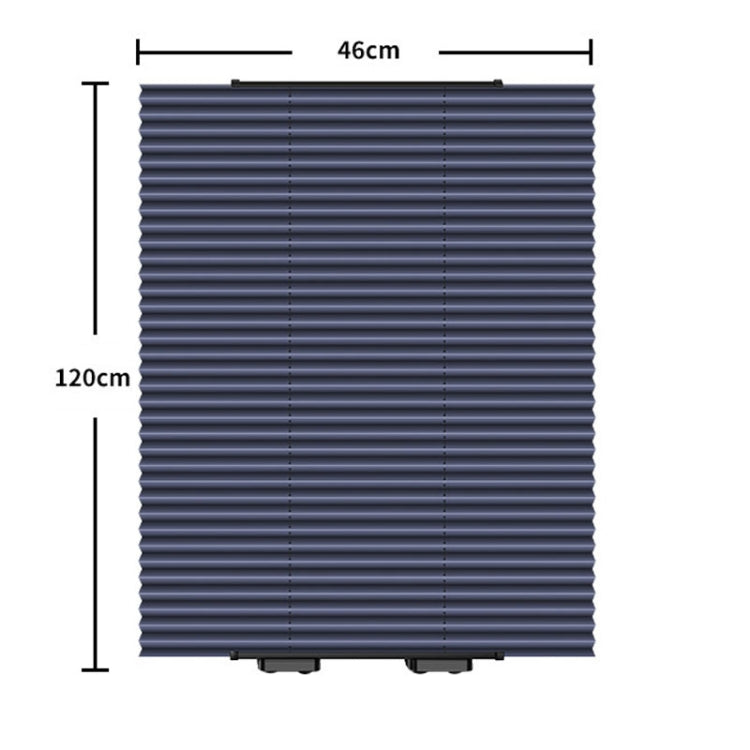 46 x 120cm Car Front Gear Auto Retractable Sunshade Household Pleated Window Covering
