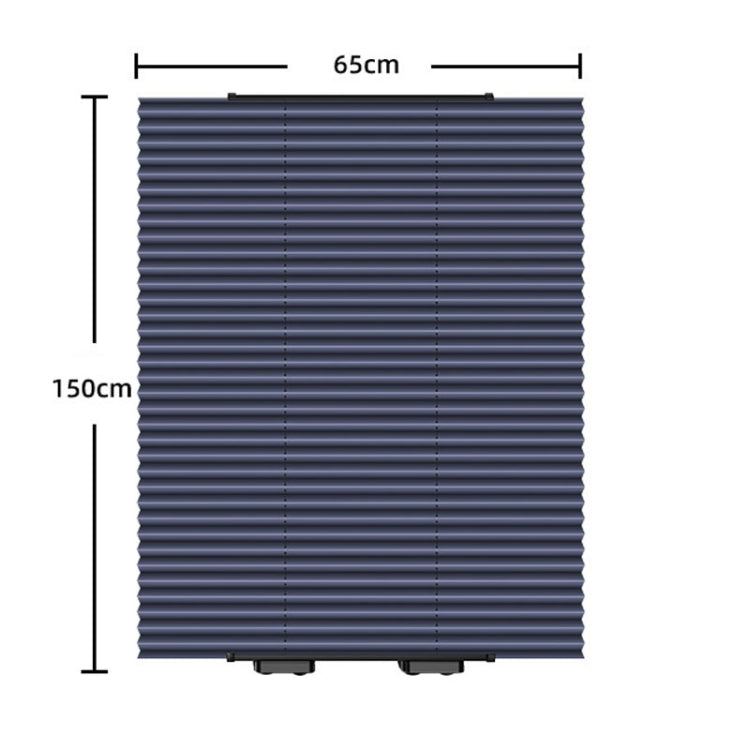 65 x 150cm Car Front Gear Auto Retractable Sunshade Household Pleated Window Covering