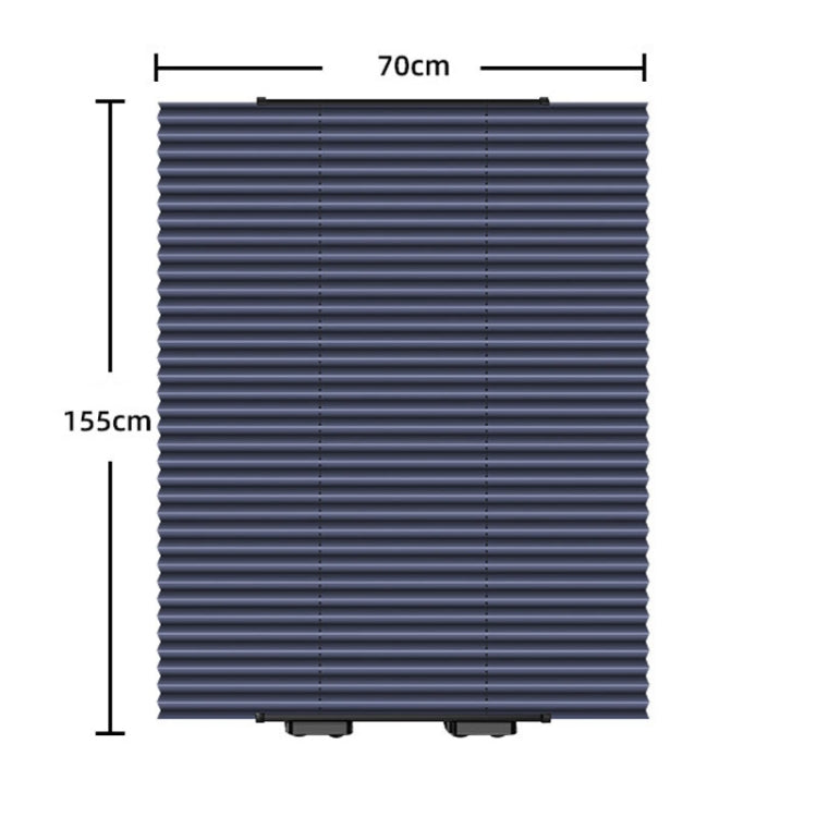70 x 155cm Car Front Gear Auto Retractable Sunshade Household Pleated Window Covering