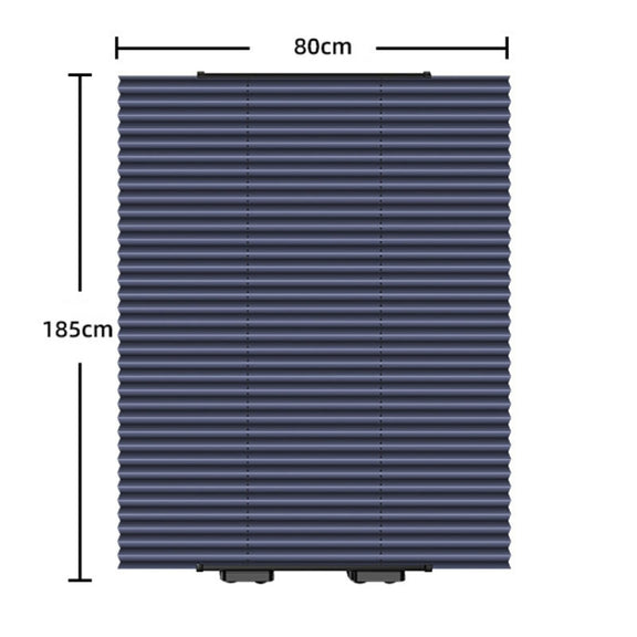 80 x 185cm Car Front Gear Auto Retractable Sunshade Household Pleated Window Covering