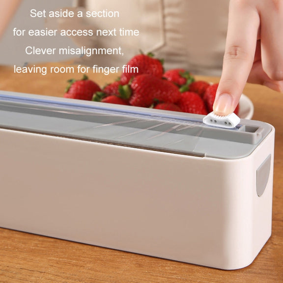 Wall-mounted Magnetic Cling Film Kitchen Paper Storage Cutter(Single Cutter)