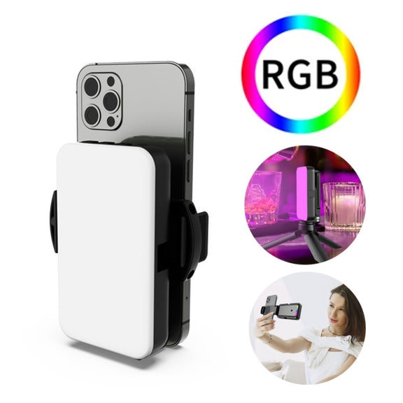 RGB Fill Light Photography Lamp With Hidden Folding Phone Clip & Cold Shoe Interface F-615