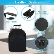 EVA Lightweight Durable Zipper Hat Storage Bag(Black)