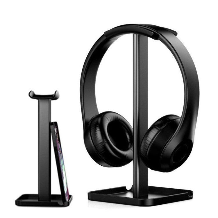 Desktop Headphone Holder Cell Phone Tablet Stand(White)