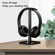 Desktop Headphone Holder Cell Phone Tablet Stand(White)
