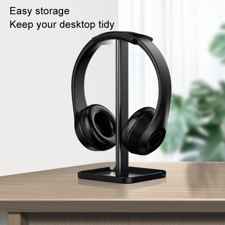 Desktop Headphone Holder Cell Phone Tablet Stand(White)