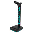 3.5mm Audio RGB Illuminated Headset Holder Dual USB Gaming Headset Display Rack(With Headphone Jack Black) - Headset Stand by PMC TechLife | Online Shopping South Africa | PMC TechLife | Buy Now Pay Later Mobicred