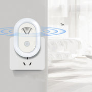 Adjustable Night Light Ultrasonic Mosquito Repeller Mini Home Electronic Mouse Repeller, Spec: US Plug(White)