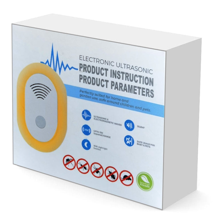 Adjustable Night Light Ultrasonic Mosquito Repeller Mini Home Electronic Mouse Repeller, Spec: AU Plug(White)