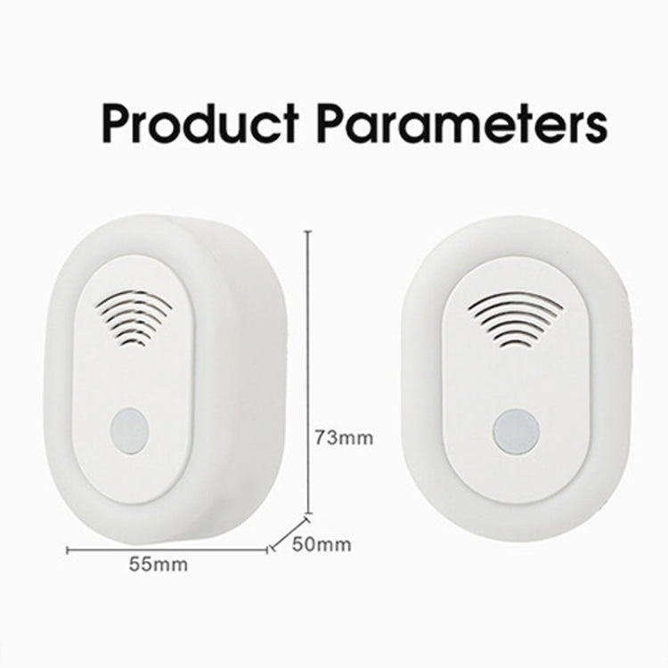 Adjustable Night Light Ultrasonic Mosquito Repeller Mini Home Electronic Mouse Repeller, Spec: EU Plug(White)