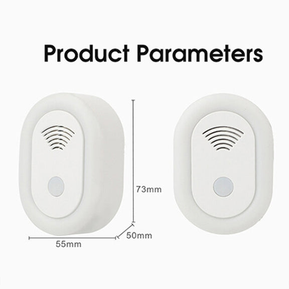Adjustable Night Light Ultrasonic Mosquito Repeller Mini Home Electronic Mouse Repeller, Spec: US Plug(White)