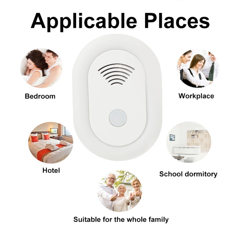 Adjustable Night Light Ultrasonic Mosquito Repeller Mini Home Electronic Mouse Repeller, Spec: US Plug(White)