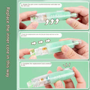 Push-Dry Quick Glue Stick Correction Tape Double Sided Adhesive For Handmade Handbook(Blue)