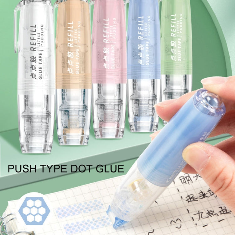 Push-Dry Quick Glue Stick Correction Tape Double Sided Adhesive For Handmade Handbook(White)