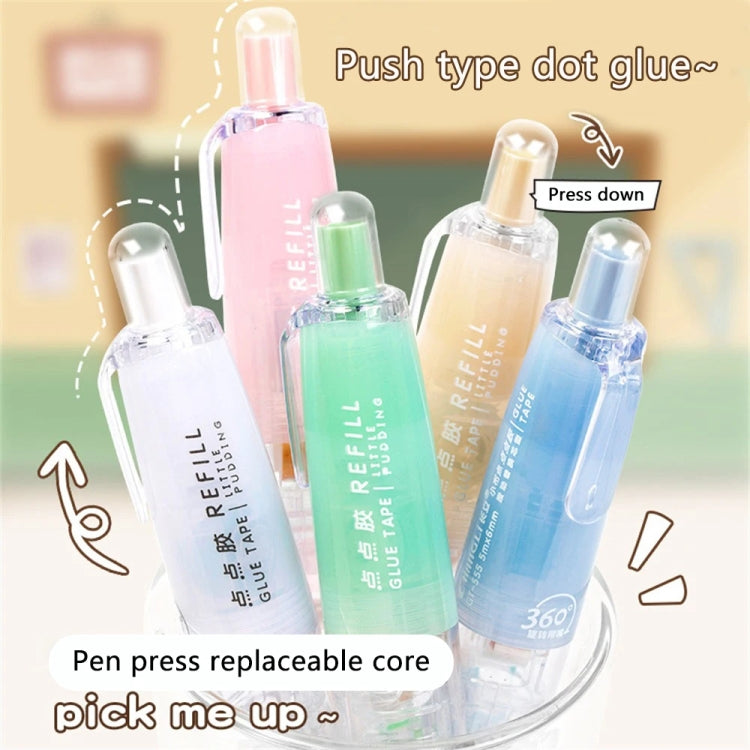 Push-Dry Quick Glue Stick Correction Tape Double Sided Adhesive For Handmade Handbook(White)