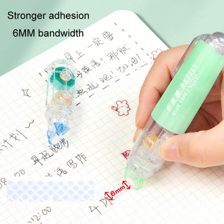 Push-Dry Quick Glue Stick Correction Tape Double Sided Adhesive For Handmade Handbook(Blue)