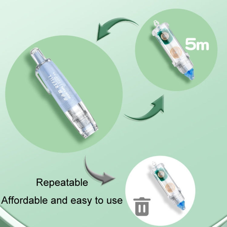 Push-Dry Quick Glue Stick Correction Tape Double Sided Adhesive For Handmade Handbook(Blue)