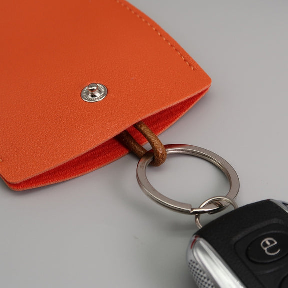 Pull-out Personalized Ladies Car Key Bag Portable Large Capacity Storage Key Cover, Color: Light Pink