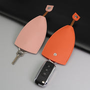 Pull-out Personalized Ladies Car Key Bag Portable Large Capacity Storage Key Cover, Color: Light Pink