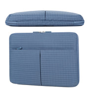 10/11 Inch Houndstooth Pattern Oxford Cloth Laptop Bag Water-resistant Tablet Storage Bag(Pink)
