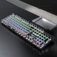 T-WOLF T75 104 Keys Adjustable RGB Light Computer Game Wired Mechanical Keyboard(Black) - Wired Keyboard by T-WOLF | Online Shopping South Africa | PMC TechLife | Buy Now Pay Later Mobicred