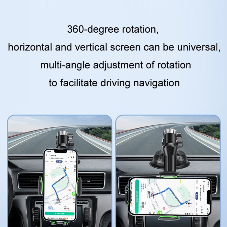 Car Windscreen Dashboard Suction Cup Phone Holder, Color: Regular Black
