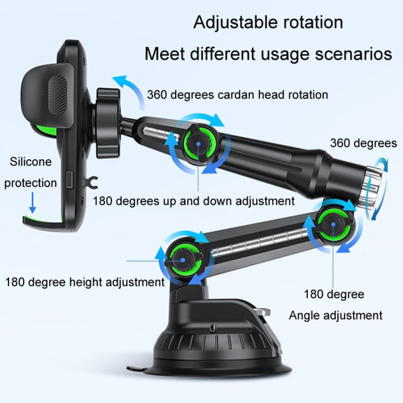 Car Windscreen Dashboard Suction Cup Phone Holder, Color: Regular Black