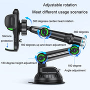 Car Windscreen Dashboard Suction Cup Phone Holder, Color: Extended Black