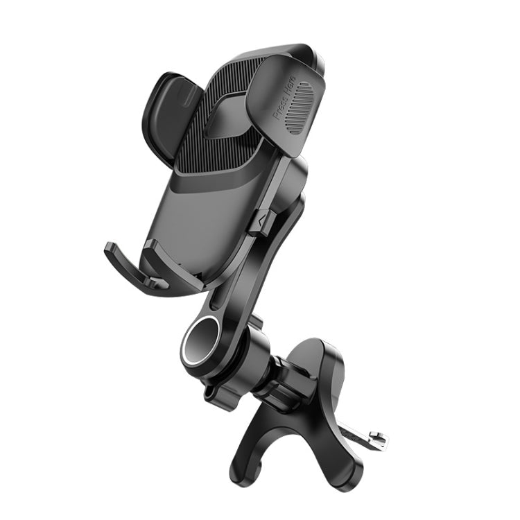 Car Air-conditioning Vent Y-shaped Base Mobile Phone Holder, Color: Ninth Generation Black