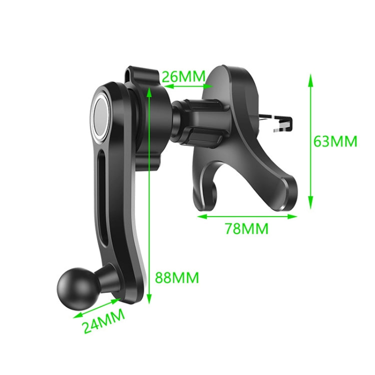 Car Air-conditioning Vent Y-shaped Base Mobile Phone Holder, Color: Ninth Generatio Green