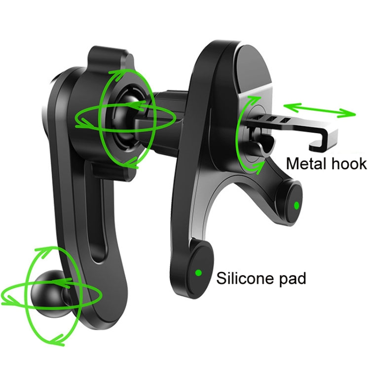 Car Air-conditioning Vent Y-shaped Base Mobile Phone Holder, Color: Tenth Generation Green