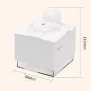 Moon Meteorite Mini Humidifier With Colorful Night Light(Pink)