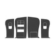 4pcs /Set For Tesla Model 3 Lift Window Button Sticker Car Interior, Style: Carbon Fiber - Car Interior Mouldings by PMC TechLife | Online Shopping South Africa | PMC TechLife | Buy Now Pay Later Mobicred
