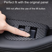 4pcs /Set For Tesla Model 3 Lift Window Button Sticker Car Interior, Style: Starry Line