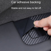 4pcs /Set For Tesla Model 3 Lift Window Button Sticker Car Interior, Style: Carbon Fiber