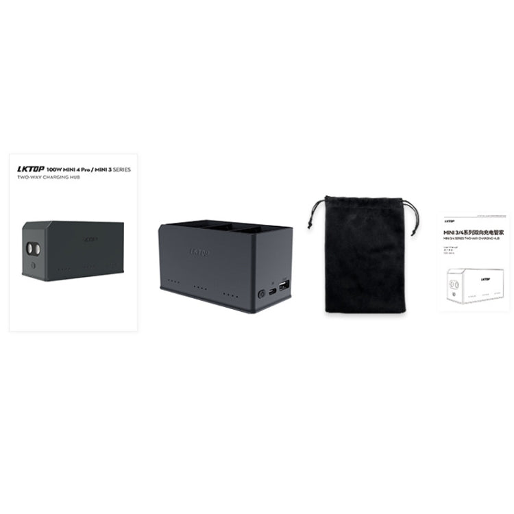 For DJI Mini 4 Pro / Mini 3 Pro Drone LKTOP 100W Two Way Charging Hub
