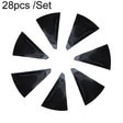 28pcs /Set For Tesla Model 3 Tire Sticker Modification Protective Film, Style: Bright Black - Decorative Sticker by PMC TechLife | Online Shopping South Africa | PMC TechLife | Buy Now Pay Later Mobicred