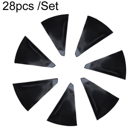 28pcs /Set For Tesla Model 3 Tire Sticker Modification Protective Film, Style: Bright Black