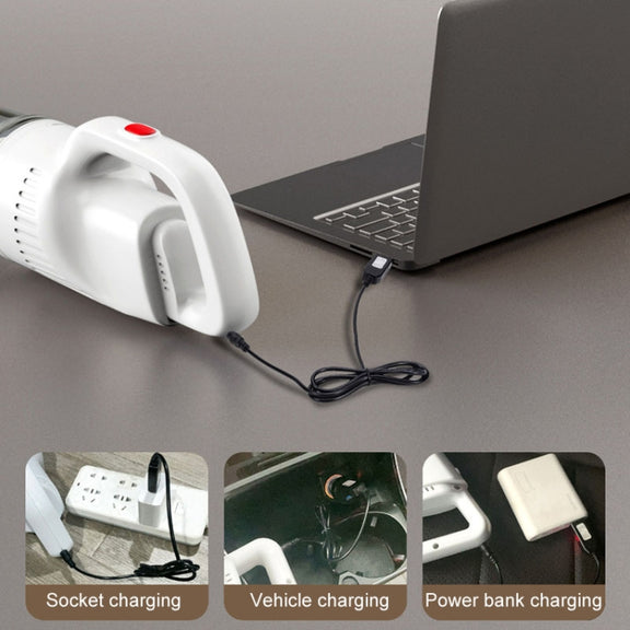 Handheld Household Vacuum Cleaner Car Small Powerful Dust Extractor, Model: Wireless High Configuration