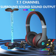 RGB Lighted Headphone Stand With Ambient Light USB Expansion Port Headphone Display Bracket, Style: Without 3.5mm Port