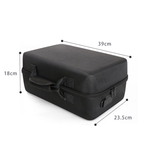 For PS5 Slim Game Console EVA Storage Bag Handbag Carrying Case(1900 Black)