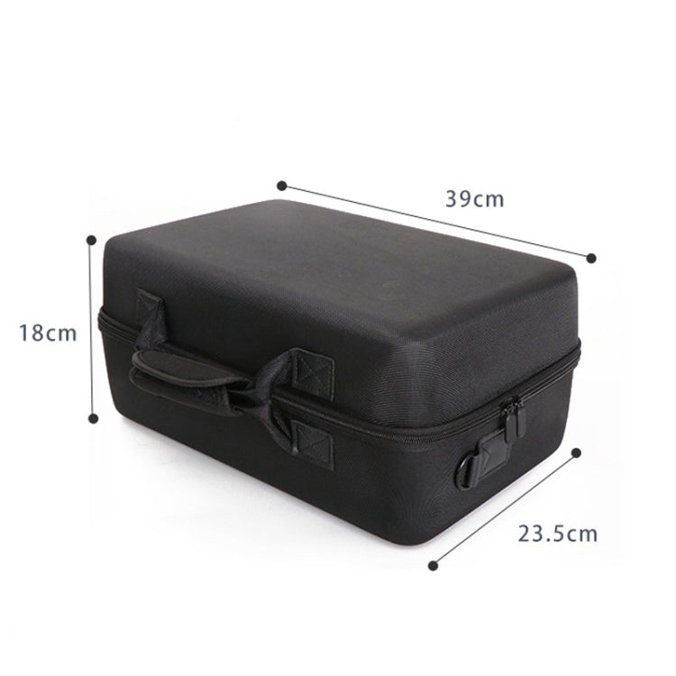 For PS5 Slim Game Console EVA Storage Bag Handbag Carrying Case(1900 Gray)