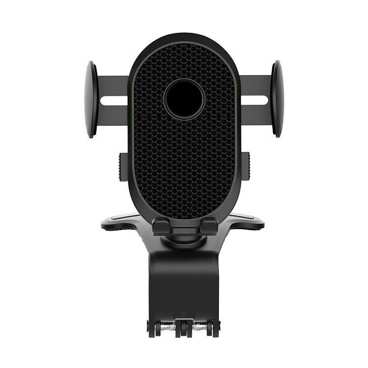 Car Dashboard Chuck Navigation Bracket Parking Number Plate(Black)