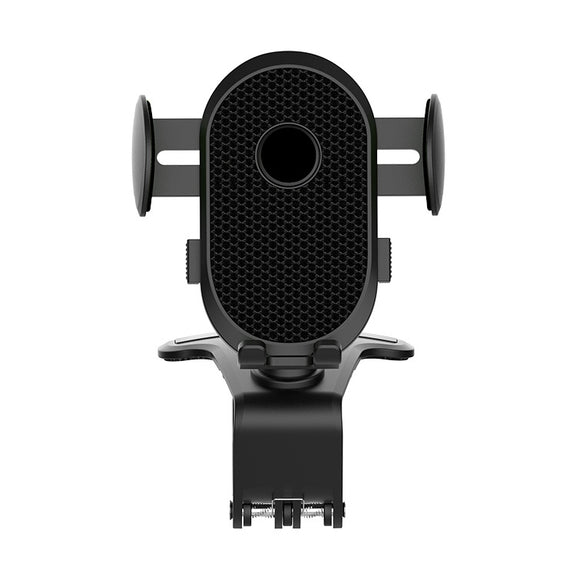 Car Dashboard Chuck Navigation Bracket Parking Number Plate(Black)