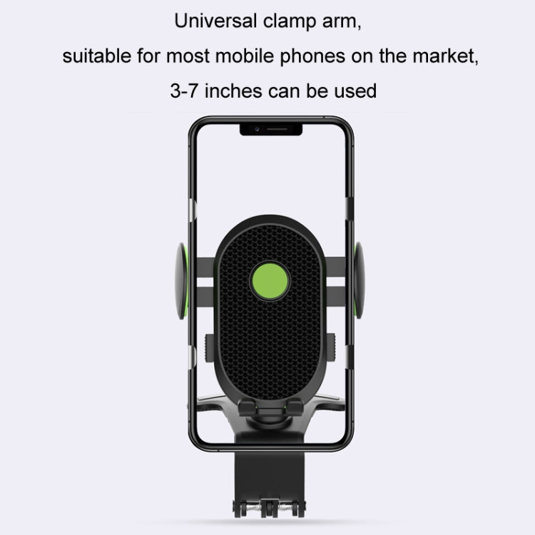 Car Dashboard Chuck Navigation Bracket Parking Number Plate(Green)